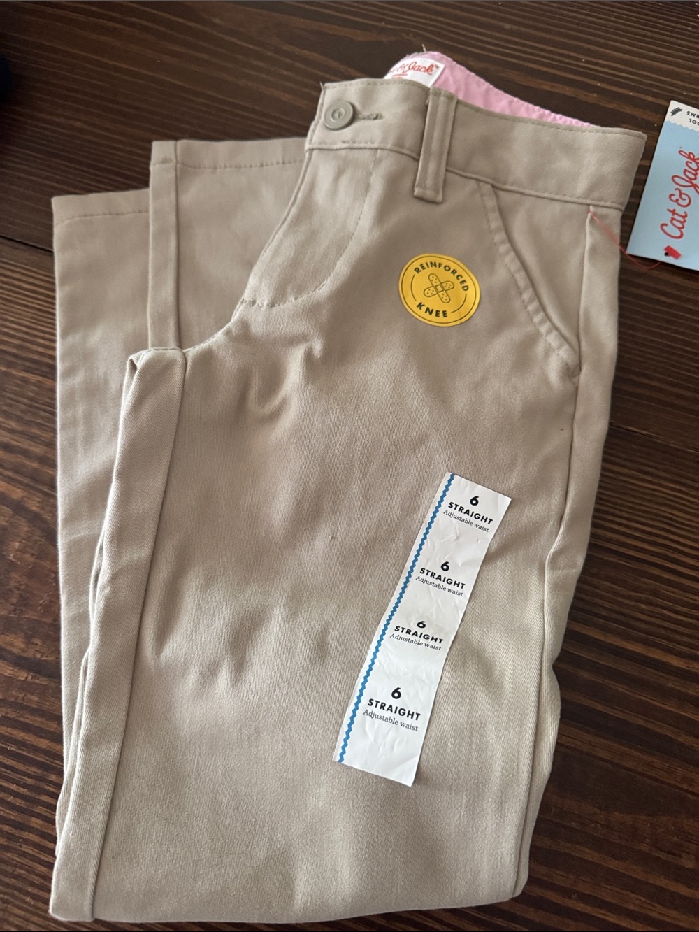 Cat and Jack Classic four pieces Navy Polo navy and khaki chinos navy skirt 6 🌸 - Picture 4 of 7